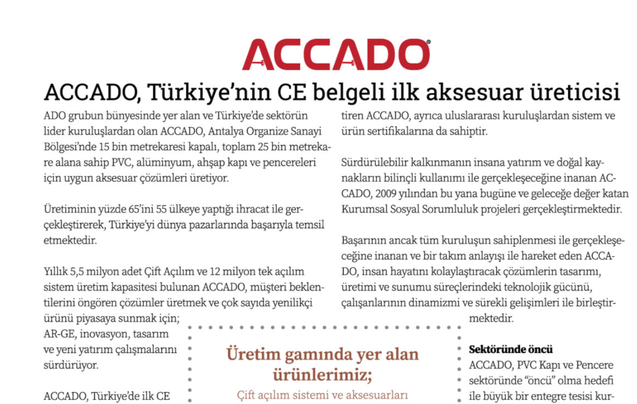 Accado in Adolya Summer Issue